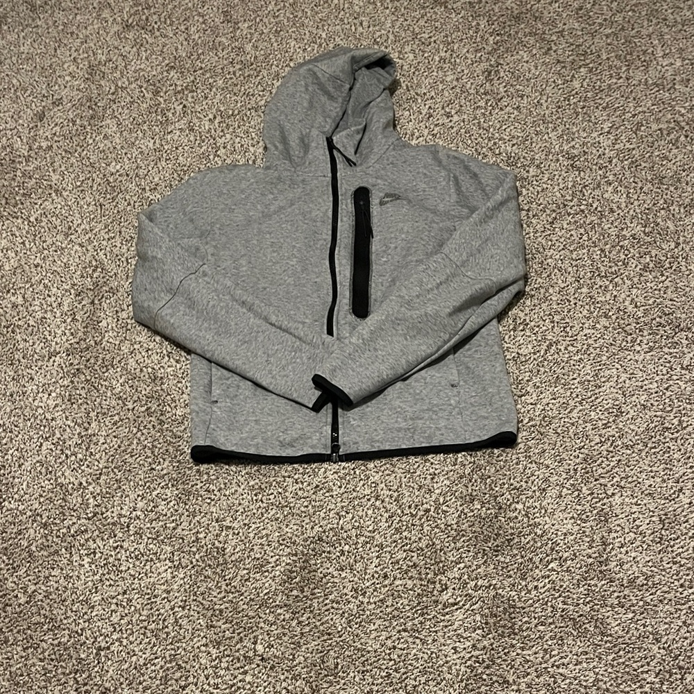 Nike Gray Hoodie with Black Accents